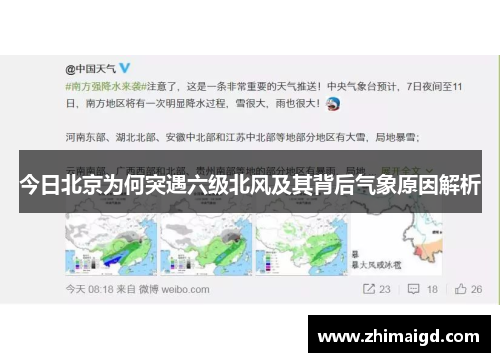今日北京为何突遇六级北风及其背后气象原因解析